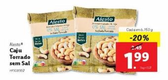 Lidl Cajú alesto promoção