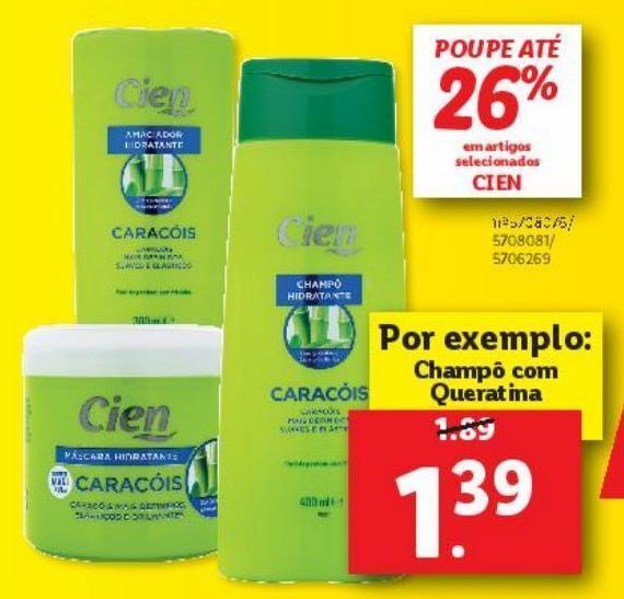 Promoção Shampoo cien em Lidl