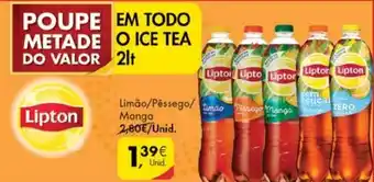 Pingo Doce Lipton Ice Tea 2lt promoção