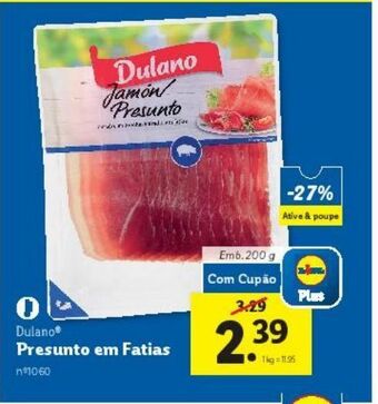 Lidl Presunto dulano promoção