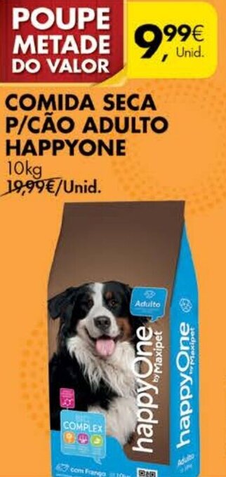Comida Seca P/Cão Adulto Happyone 10kg
