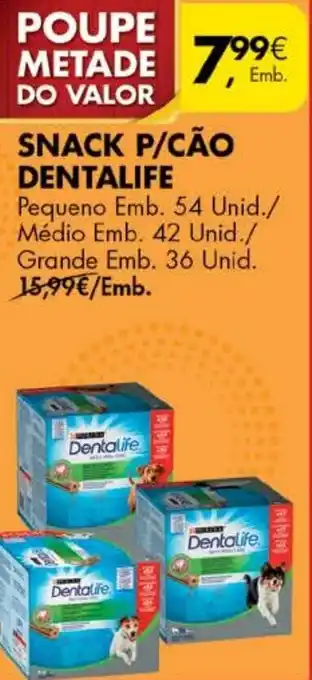 Pingo Doce Snack P/Cão Dentalife 54 Unid/42 Unid/36 Unid promoção