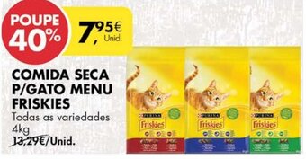 Pingo Doce Comida Seca P/Gato Menu Friskies 4kg promoção