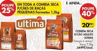 Comida Seca P/Cão Adulto Ultima 7,5kg