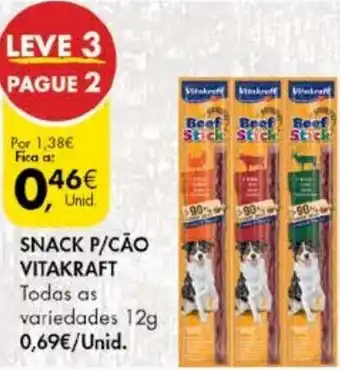 Pingo Doce Snack P/Cão Vitakraft 12g promoção