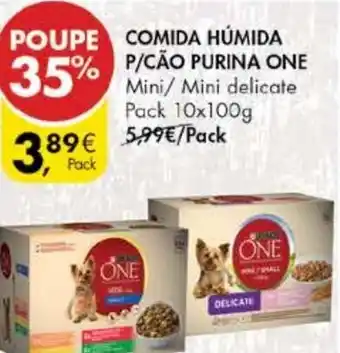 Pingo Doce Comida Húmida P/Cão Purina One 10x100g promoção