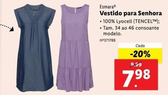 Lidl Vestido promoção