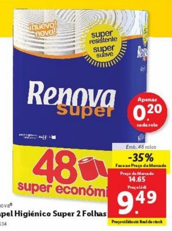 Papel higiênico renova