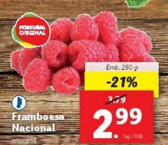 Lidl Framboesa promoção