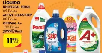 Líquido Universal Persil 85 Doses/ Active Clean Skip 80 Doses/ Optimal A+ 100 Doses