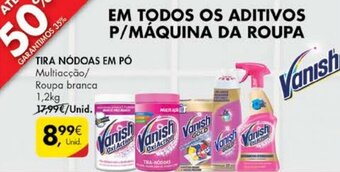 Pingo Doce Vanish Tira Nódoas em Pó 1,2kg promoção