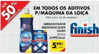 Pingo Doce Abrilhantador Brilho & Secagem Limão 800ml promoção