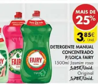 Pingo Doce Detergente Manual Concentrado P/Loiça Fairy promoção