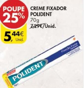 Pingo Doce Creme Fixador Polident 70g promoção