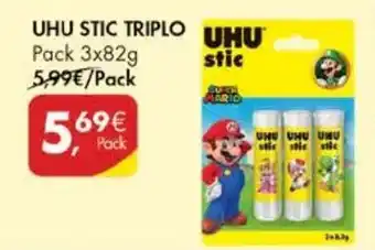 Pingo Doce UHU Stic Triplo 3x82g promoção