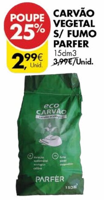 Pingo Doce Carvão Vegetal S/Fumo Parfer promoção