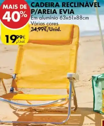 Pingo Doce Cadeira Reclinável P/Areia Evia 63x61x88cm promoção