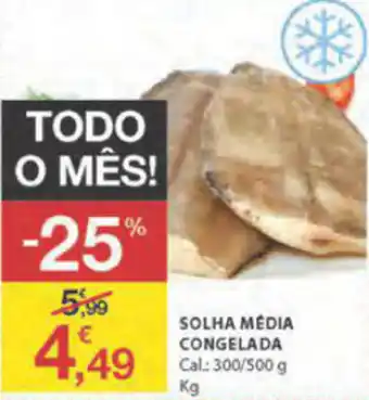 E.Leclerc Solha Média Congelada 300g/500g promoção