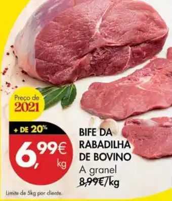 Pingo Doce Bife da Rabadilha de Bovino 1kg promoção