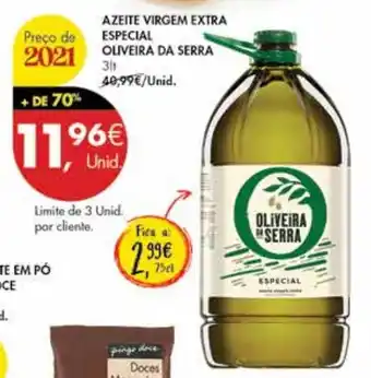 Azeite Virgem Extra Especial Oliveira da Serra 3L