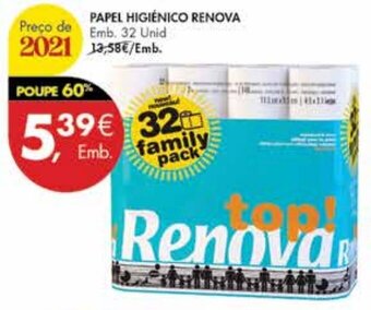 Pingo Doce Papel Higiénico Renova 32unid promoção