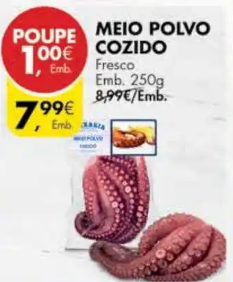 Pingo Doce Meio Polvo Cozido 250g promoção