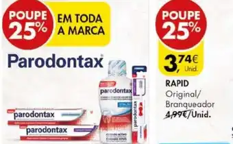 Pingo Doce Rapid Parodontax promoção