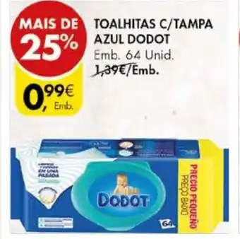 Toalhitas C/Tampa Azul Dodot