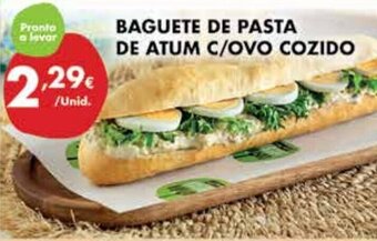 Pingo Doce Baguete de Pasta de Atum c/ ovo Cozido promoção