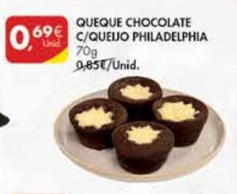 Queque Chocolate c/ queijo Philadelphia 70g