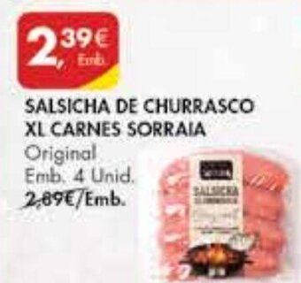 Pingo Doce Salsicha de Churrasco XL Carnes Sorraia promoção
