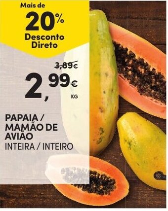 Papaia/ Mamão de Avião