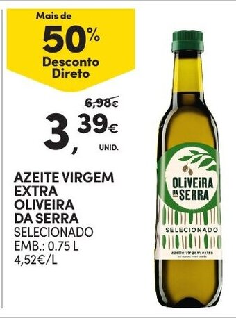 Continente Azeite Virgem Extra Oliveira da Serra 0.75L promoção