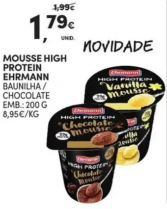 Continente Mousse High Protein Ehrmann 200g promoção