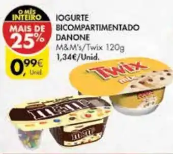 Pingo Doce Iogurte Bicompartimentado Danone 120g promoção