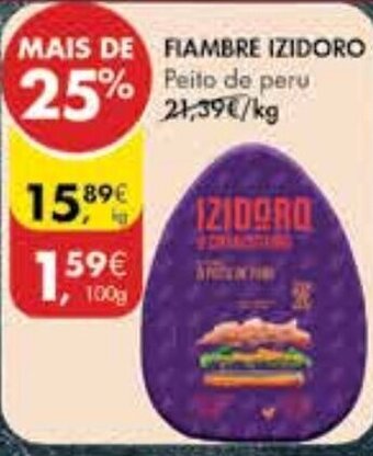 Pingo Doce Fiambre Izidoro 100g promoção