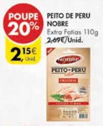 Pingo Doce Peito de Peru Nobre 110g promoção