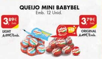 Queijo Mini BabyBel emb 12 unid. Light
