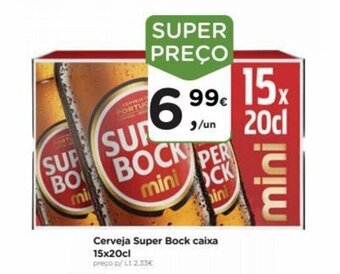 Aqui é fresco Cerveja Super Bock Caixa 15x20cl promoção