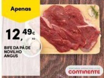 Continente Bife Da Pá de Novilho Angus 1kg promoção