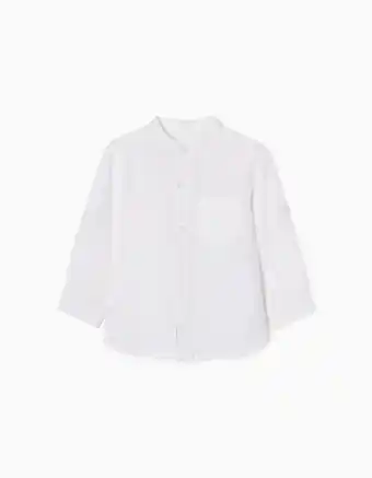 Zippy Camisa com gola mao para bebé menino, branco promoção