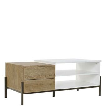 Mesa de centro de metal/madeira 730