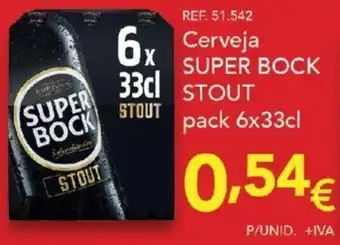 Makro Cerveja Super Bock Stout 6x33cl promoção