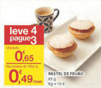 E.Leclerc Pastel de Feijão 65g promoção