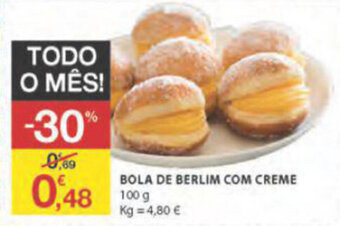 E.Leclerc Bola de Berlim Com Creme 100g promoção