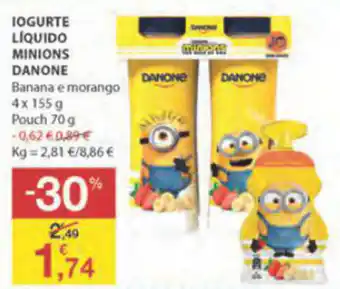 Iogurte Líquido Minion's Danone 4x115g