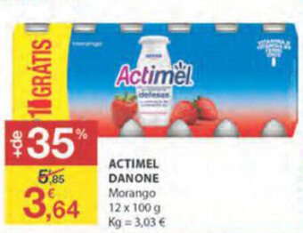 E.Leclerc Actimel Danone 12x100g promoção