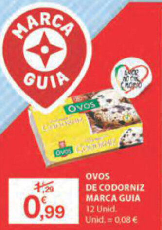 E.Leclerc Ovos de Codorniz Marca Guia 12 Unid promoção