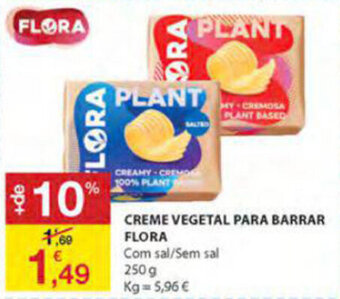 Creme Vegetal Para Barrar Flora 250g