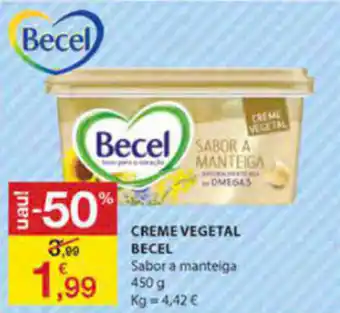 E.Leclerc Creme Vegetal Becel 450g promoção